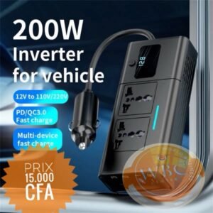 Onduleur de tension 200W pour voiture
