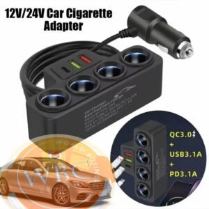 Adaptateur allume-cigare multiprises 12V/24V